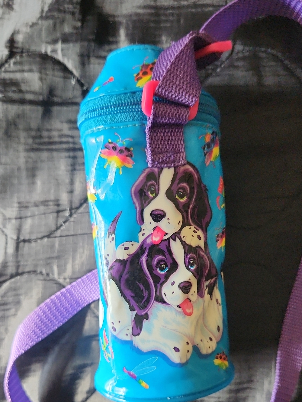 Vintage Lisa Frank Water Bottle Holder - Violet & Velvet